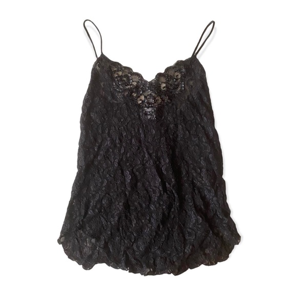 gothic lace sequin cami top - Picture 1 of 4